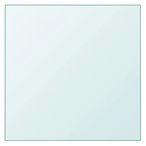 Dessus De Table - Plateau De Table Bureau Transparent 60x60 Cm Verre Trempé