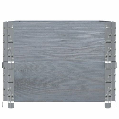 Jardinière, Bac à Fleurs, Pot De Fleurs Gris 100x50 Cm Bois Massif De ...