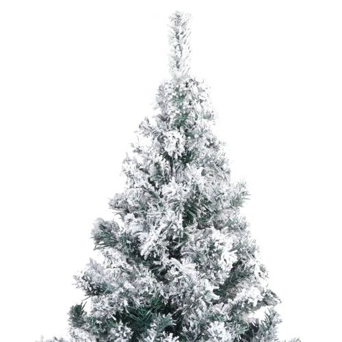 Sapin De Noël - Arbre De Noël Artificiel Avec Neige Floquée Vert 240 Cm Pvc