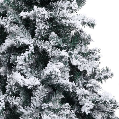 Sapin De Noël - Arbre De Noël Artificiel Avec Neige Floquée Vert 240 Cm Pvc