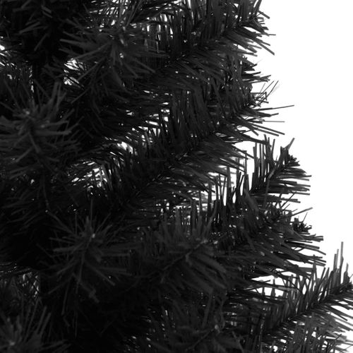 Sapin De Noël - Arbre De Noël Artificiel Avec Support Noir 150 Cm Pvc