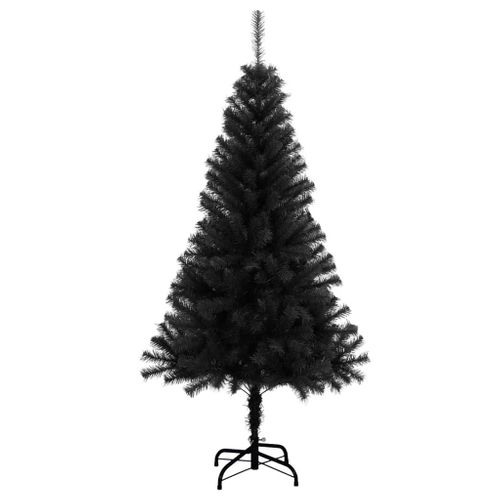 Sapin De Noël - Arbre De Noël Artificiel Avec Support Noir 150 Cm Pvc