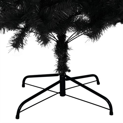 Sapin De Noël - Arbre De Noël Artificiel Avec Support Noir 180 Cm Pvc