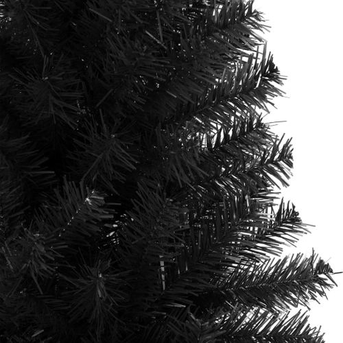 Sapin De Noël - Arbre De Noël Artificiel Avec Support Noir 180 Cm Pvc