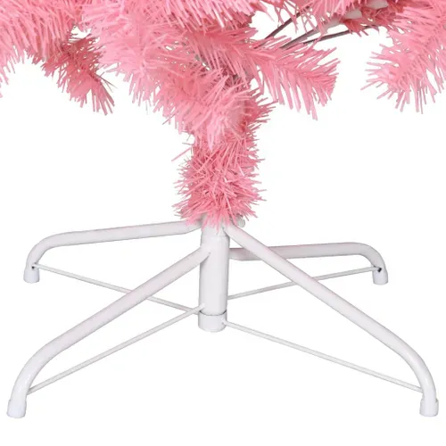 Sapin De Noël - Arbre De Noël Artificiel Avec Support Rose 180 Cm Pvc