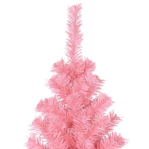 Sapin De Noël - Arbre De Noël Artificiel Avec Support Rose 180 Cm Pvc
