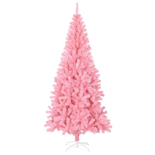 Sapin De Noël - Arbre De Noël Artificiel Avec Support Rose 180 Cm Pvc