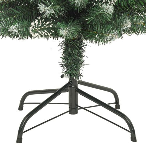 Sapin De Noël - Arbre De Noël Artificiel Mince Avec Support 210 Cm Pvc