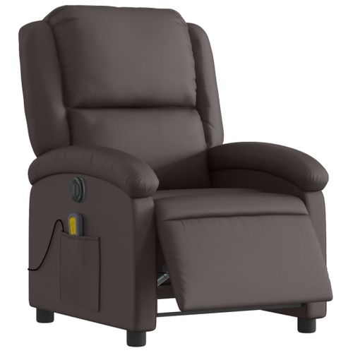 Fauteuil Relax - Fauteuil Inclinable - Fauteuil De Relaxation Électrique Marron Foncé