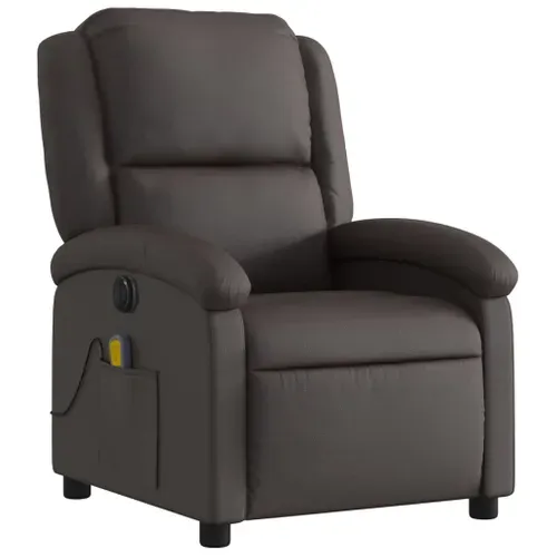 Fauteuil Relax - Fauteuil Inclinable - Fauteuil De Relaxation Électrique Marron Foncé