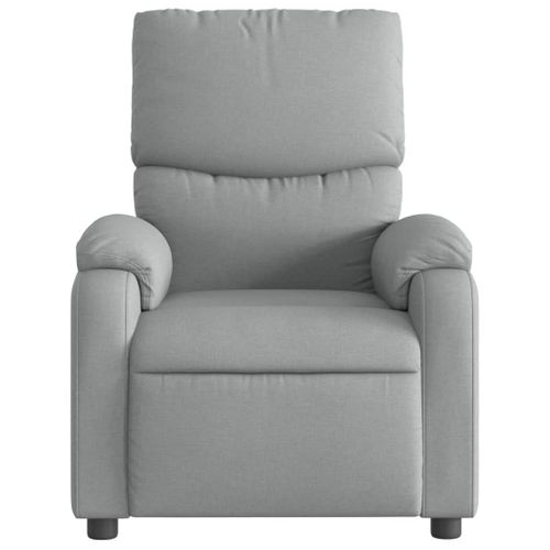 Fauteuil Relax - Fauteuil Inclinable - Fauteuil De Relaxation Gris Clair Tissu