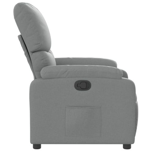 Fauteuil Relax - Fauteuil Inclinable - Fauteuil De Relaxation Gris Clair Tissu