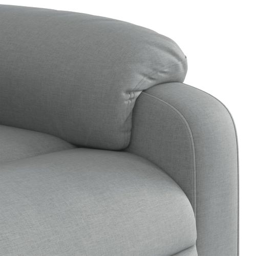Fauteuil Relax - Fauteuil Inclinable - Fauteuil De Relaxation Gris Clair Tissu