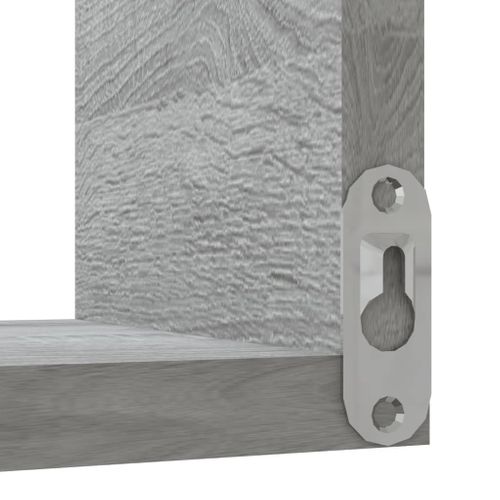 Étagère Murale D'angle - Étagère Flottante Sonoma Gris 40x40x50cm Bois D'ingénierie