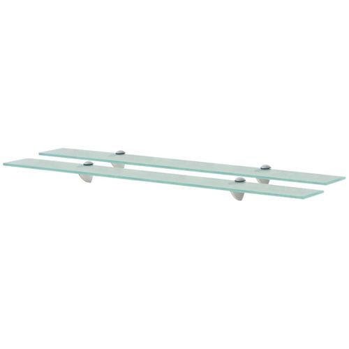 Lot De 2 Étagères Murales - Étagères Flottantes Verre 90 X 10 Cm 8 Mm