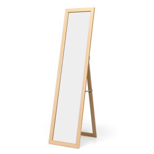 Miroir Sur Pied Miroir Psyché Autoportant Rectangulaire 155 X 37 Cm Blanc