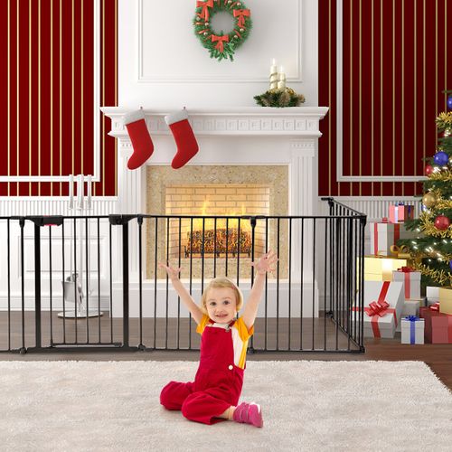 Barrière De Sécurité, Barrière De Protection Enfant Bébé Grille De Protection Cheminée Pare-feu