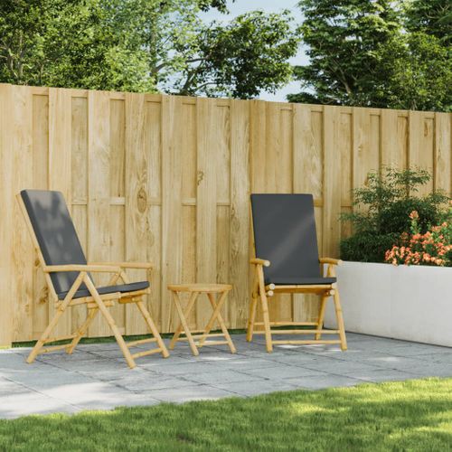 Table De Jardin - Table D'extérieur Pliable Ø45x45 Cm Bambou