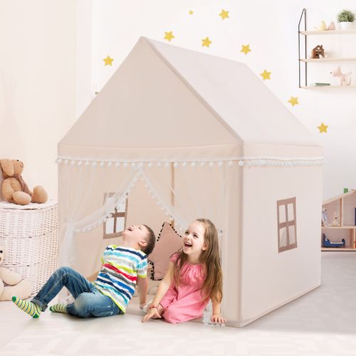 Floving Tente De Jeu Enfants Intérieur/Extérieur – 100x100x135 Cm, Blanche, Légère