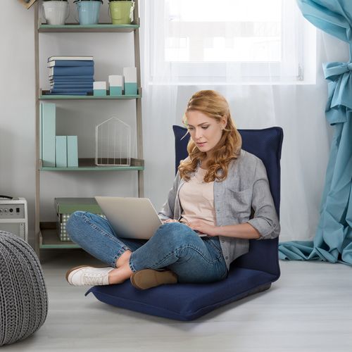 Coussin De Sol Pliable Canapé-lit Tatami Inclinable En 6 Position 44 X 54,5 X 53,5 Cm Vert