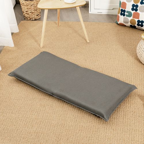 Coussin De Sol Pliable Canapé-lit Tatami Inclinable En 6 Position 44 X 54,5 X 53,5 Cm Gris