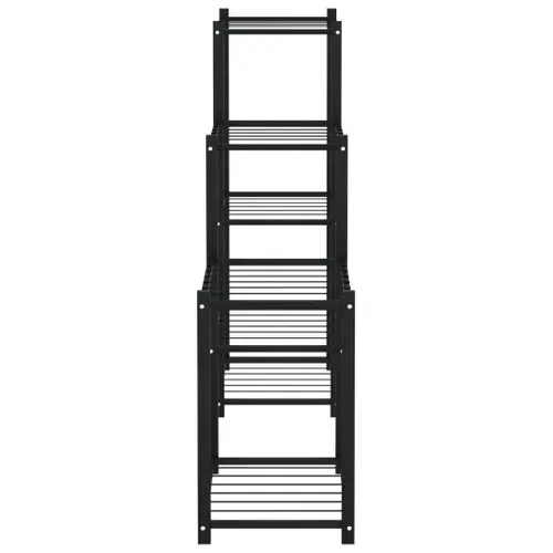 Jardinière - Bac à Fleurs 83x25x80 Cm Noir Fer