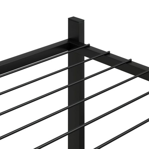 Jardinière - Bac à Fleurs 83x25x80 Cm Noir Fer