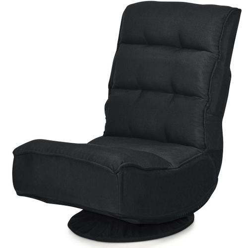 Coussin De Sol, Chaise Relax Pliable Et Réglable En 5 Positions Pivotant 360 Degrés Rembourrée