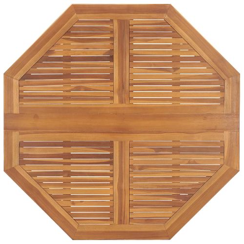 Table De Jardin Pliable Table Extérieure - 110x110x75 Cm Teck Massif Fr85962