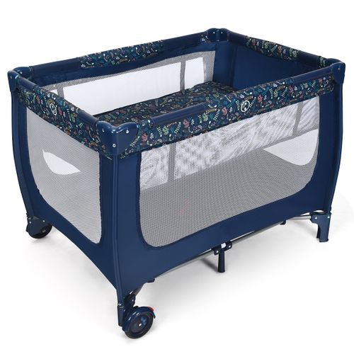 Lit Parapluie Pour Bébé Avec Matelas Roulettes Sac De Transport Parc Bébé 0-36 Mois Bleu