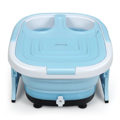Masseur Pieds Bain De Pieds Thalasso Balnéothérapie Avec Télécommande Cuve Repliable Lumière Rouge