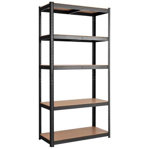Étagère Métallique Charges Lourdes 180x120x40cm - 4 Tablettes Bois - 150kg/niveau
