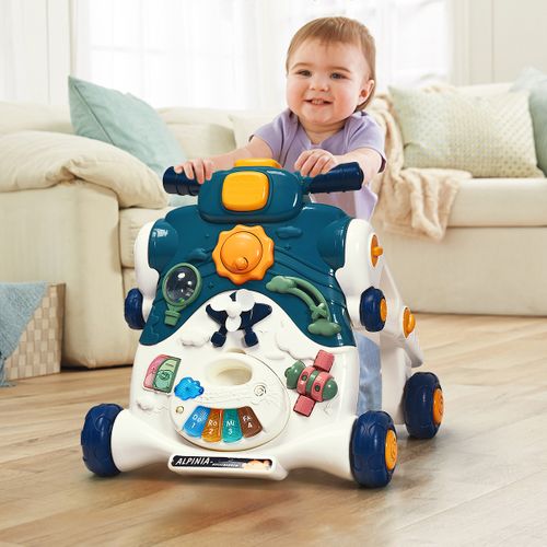 3 En 1 Trotteur Pousseur Pour Enfants Avec Lumière Et Musique Développement De L'intelligence