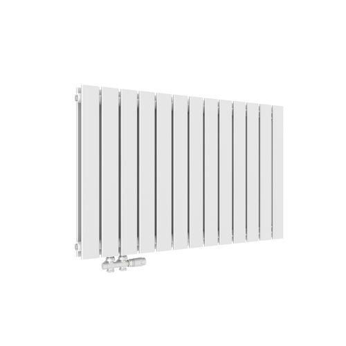 Radiateur Chauffage Central 1308 W Blanc En Acier Double Panneau H. 63 X L. 100 Cm