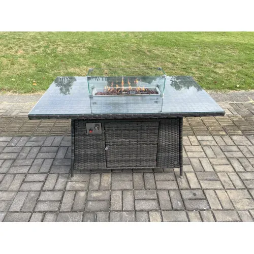 10 Places Salon De Jardin Exterieur Avec 3 Tabouret,table De Foyer à Gaz