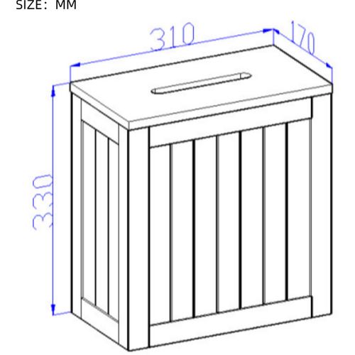 Meuble de rangement/meuble-lavabo, 31x17x33 cm, blanc, rangement multifonctionnel