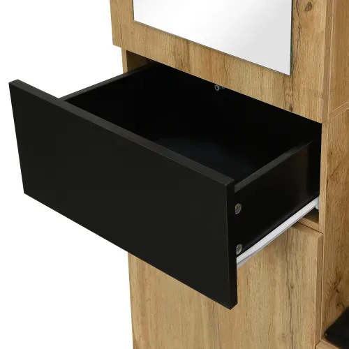 Ensemble D’entrée Avec Miroir, Banc Et Rangement Chaussures