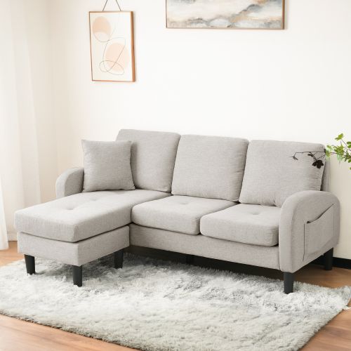 Canapé D'angle Modulable 3 Places – Confort Optimal Et Design Adaptable Pour Petits Espaces
