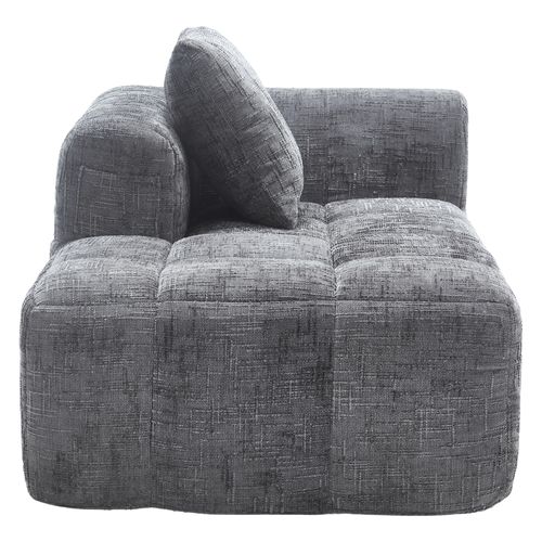 Méridienne Moderne 158 X 90 X 60 Cm, Aucune Installation Requise, 1 Coussin, gris