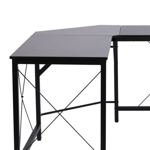 Bureau D'angle, Bureau D'ordinateur, Moderne Pour Bureau Et Bureau à Domicile, Noir