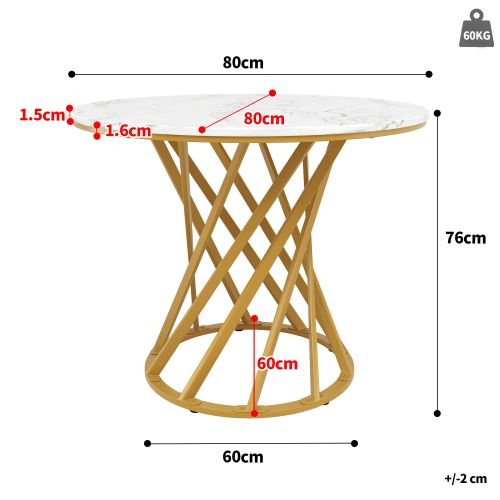 Ensemble Table Et Chaises, Table Ronde Avec Pieds En Métal Doré Et 4 Chaises En Velours Gris Foncé