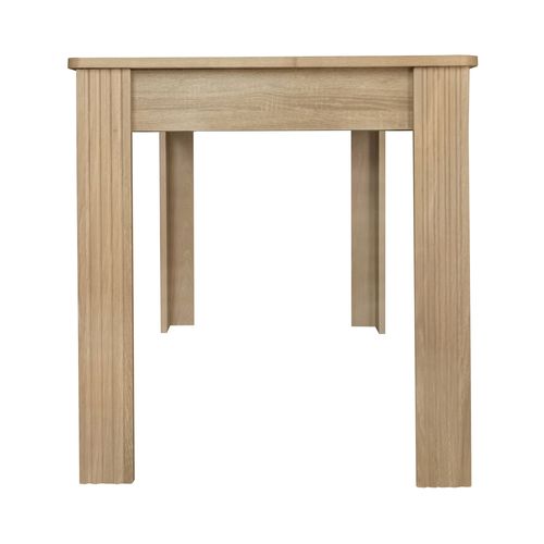 Table De Salle à Manger Effet Bois Chêne Design Moderne, 130 Kg Charge
