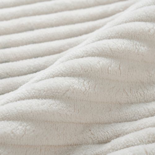 Canapé D'angle Modulable 3 Places, Style Moderne, Coussins Amovibles, Velours Côtelé - Beige