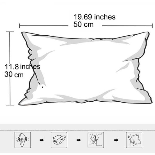 Taie D'oreiller En Velours Gris 30 X 50 Cm - Lot De 2 - Housse Simple Face