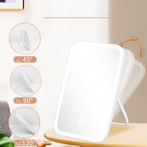 Miroir De Maquillage LED Rechargeable