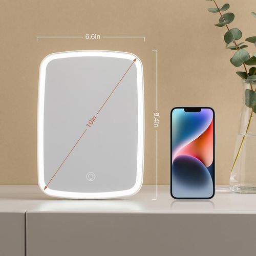 Miroir De Maquillage LED Rechargeable