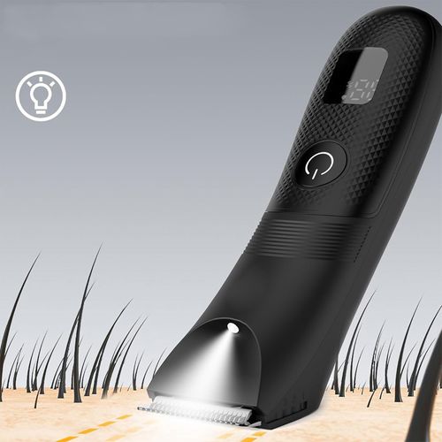 Tondeuse Corps Homme Étanche Ipx7 – Rasoir Intime Avec Lame Céramique Et LED