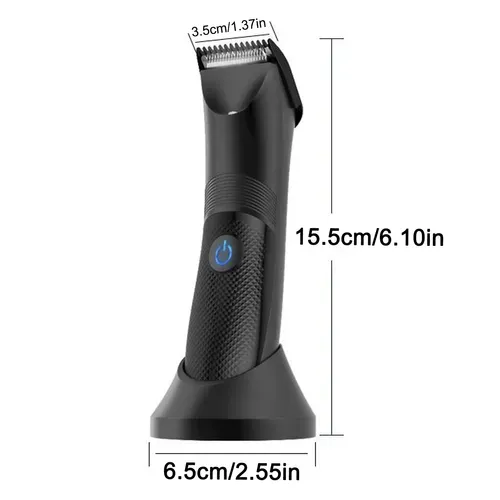 Tondeuse Corps Homme Étanche Ipx7 – Rasoir Intime Avec Lame Céramique Et LED