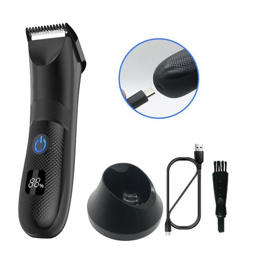 Tondeuse Corps Homme Étanche Ipx7 – Rasoir Intime Avec Lame Céramique Et LED