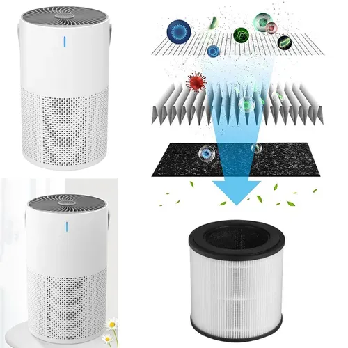 Purificateur D’air Hepa Pour Chambre – Silencieux Avec Veilleuse Et Minuterie